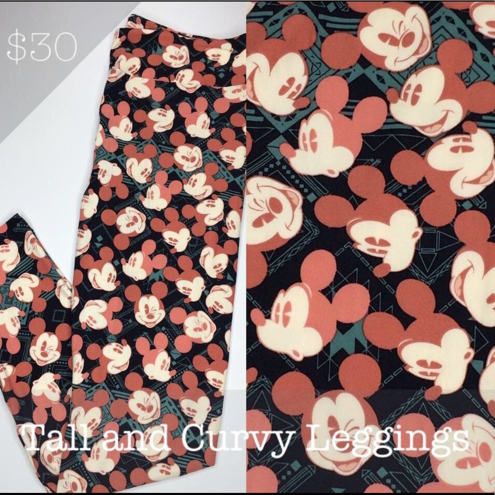 NWT Disney Mickey Leggings LuLaRoe TC 1.0